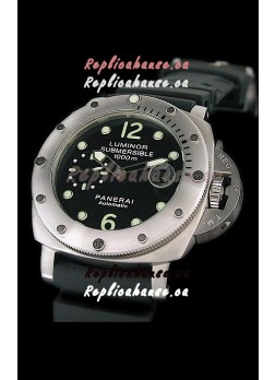Panerai Luminor Submersible 1000m Swiss Watch in Black Dial