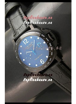 Panerai Luminor Regatta Swiss Watch in PVD Casing Leather Strap