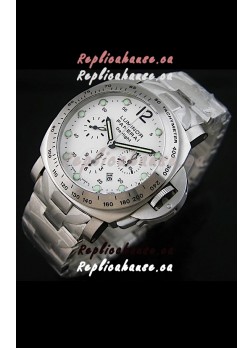 Panerai Luminor Daylight Swiss Watch in White Dial - 1:1 Mirror Replica