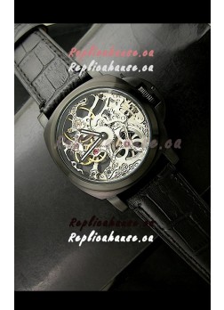 Panerai Radiomir Skeleton Swiss Watch in PVD