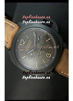 Panerai PAM365 L’Astronomo Luminor 1950 GMT Equation of Time Watch Brown Dial PVD