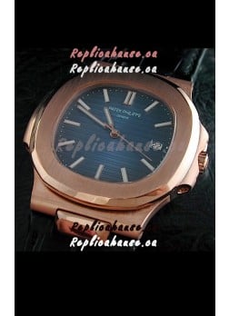 Patek Philippe Geneve Nautilus Swiss Watch in Rose Gold Casing