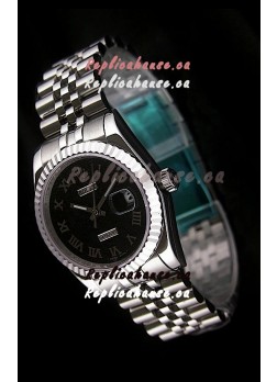 Rolex Datejust Japanese Replica Watch in Black Dial