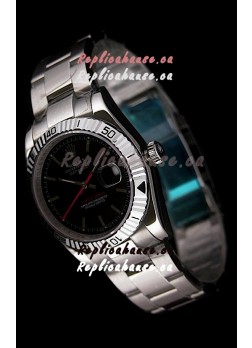 Rolex Datejust Turn O Graph Replica Watch in Black Dial