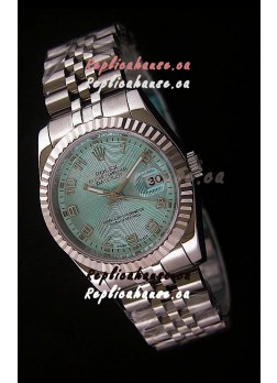 Rolex Datejust Mens Japanese Replica Watch in Light Blue Dial