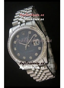 Rolex Datejust Japanese Replica Watch in Grey Dial