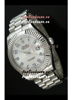 Rolex Replica Datejust Mens Japanese Watch in Arabic Numerals Dial - 41MM