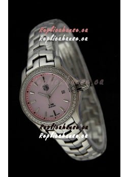 Tag Heuer Link Swiss Ladies Pink Watch