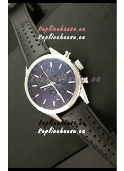 Tag Heuer Carrera Quartz Japanese Replica Watch in Black Dial