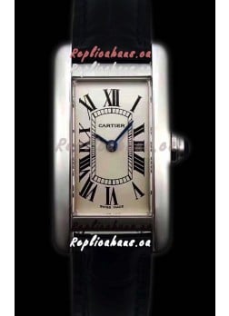Cartier Tank Americaine Ladies Swiss Quartz Watch 1:1 Mirror Replica