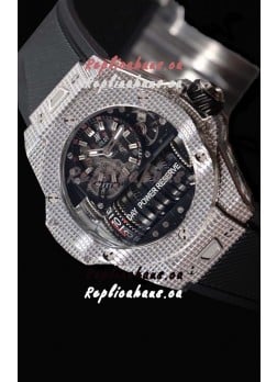 Hublot Big Bang MP-11 Power Reserve 3D Steel Carbon Replica Watch