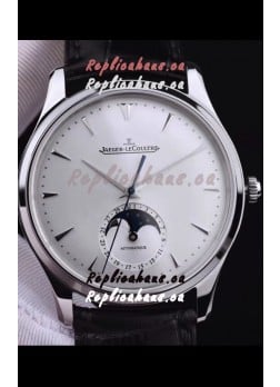 Jaeger LeCoultre Master Ultra Thin Moon Stainless Steel 1:1 Mirror Replica Watch 