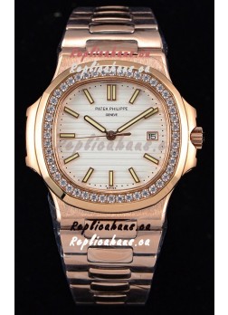 Patek Philippe Nautilus 5711/1R 1:1 Mirror Watch - Rounded Diamonds Bezel