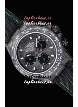 Rolex Daytona DiW Forged Cabon Casing 1:1 Mirror Replica with Nylon Strap 