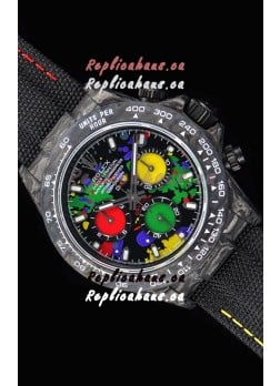 Rolex Daytona DiW Forged Cabon Casing 1:1 Mirror Replica Multicolored Dial
