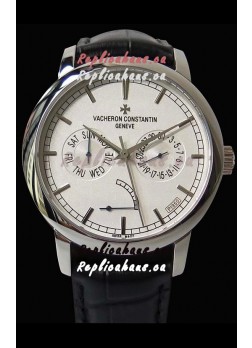 Vacheron Constantin Traditionnelle Day Date Steel Swiss Replica Watch 