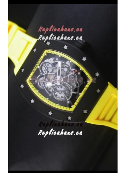 Richard Mille RM055 Bubba Watson Swiss Replica Watch in Yellow Indexes