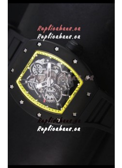Richard Mille RM055 Bubba Watson Swiss Replica Watch in Yellow Indexes