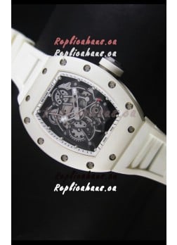 Richard Mille RM055 Bubba Watson Swiss Replica Watch in White