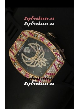 Richard Mille RM051 Tourbillon Swiss Watch in Pink Gold Case