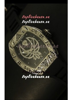 Richard Mille RM051 Tourbillon Swiss Watch in Leather Strap