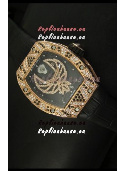 Richard Mille RM051 Tourbillon Swiss Watch in Pink Gold Case