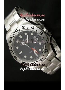 Rolex Explorer II Swiss Replica Automatic Black Steel Watch 43MM