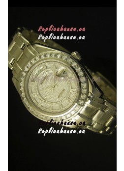 Rolex Day Date Swiss Watch in Stainless Steel Case 