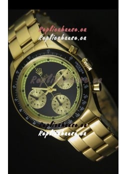 Rolex Daytona 6263 Cosmograph Black Dial in Gold Case
