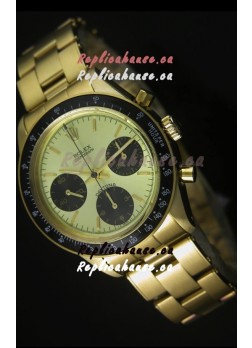 Rolex Daytona 6263 Cosmograph Metallic Dial in Gold Case