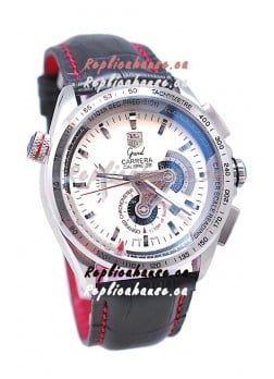Tag Heuer Grand Carrera Calibre 36 Japanese Automatic Watch in White Dial