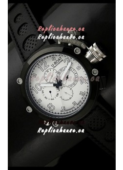 U-Boat Flightdeck Rattrapante Japanese Automatic Watch in PVD Casing