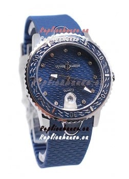 Ulysse Nardin Lady Diver Starry Night Replica Watch in Dark Blue Dial