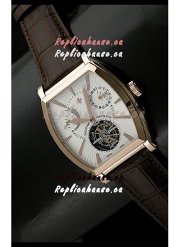 Vacheron Constantin Power Reserve Tourbillon Swiss Watch in Rose Gold