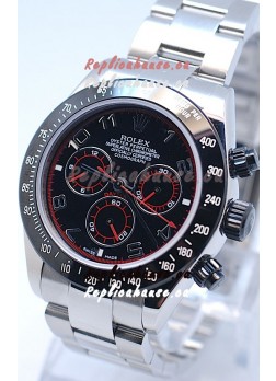 Rolex Project X Daytona Limited Edition Series II Cosmograph MonoBloc Cerachrom Swiss Watch in Black Dial