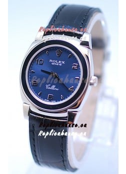 Rolex Cellini Cestello Ladies Swiss Watch All Blue