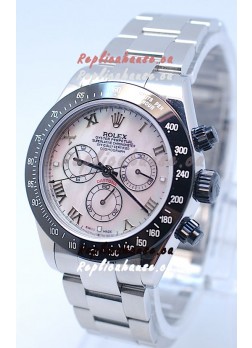 Rolex Project X Daytona Limited Edition Series II Cosmograph MonoBloc Cerachrom Swiss Watch in Pink Pearl Dial