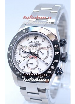 Rolex Project X Daytona Limited Edition Series II Cosmograph MonoBloc Cerachrom Swiss Watch in White Dial